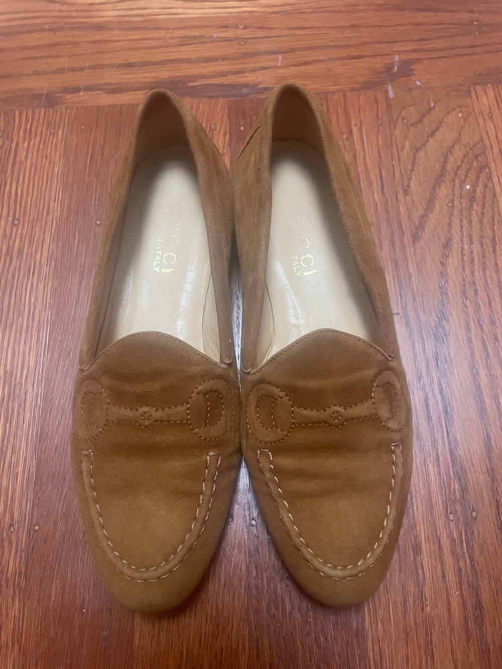 Gucci Brown Suede Women's Loafers